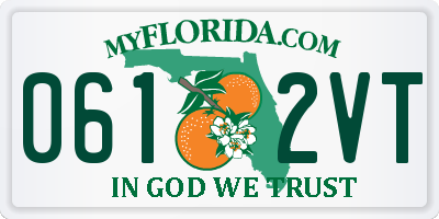 FL license plate 0612VT