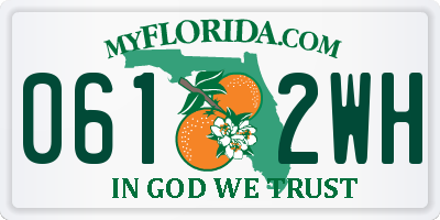 FL license plate 0612WH
