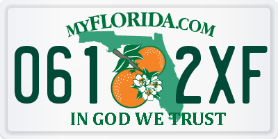 FL license plate 0612XF