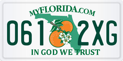 FL license plate 0612XG