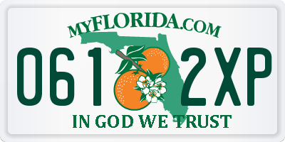FL license plate 0612XP