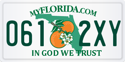 FL license plate 0612XY