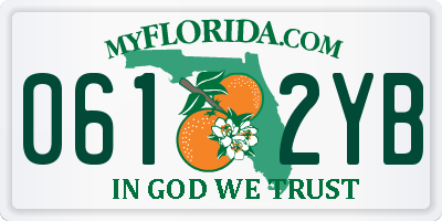 FL license plate 0612YB