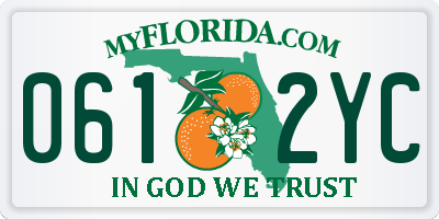 FL license plate 0612YC
