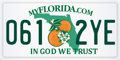 FL license plate 0612YE