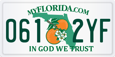 FL license plate 0612YF