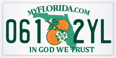 FL license plate 0612YL