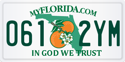 FL license plate 0612YM