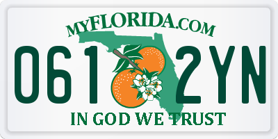 FL license plate 0612YN