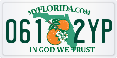 FL license plate 0612YP