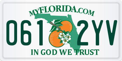 FL license plate 0612YV
