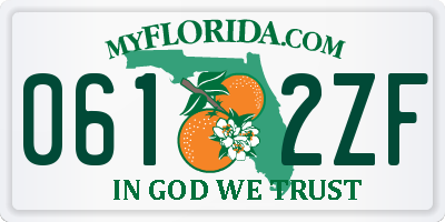 FL license plate 0612ZF