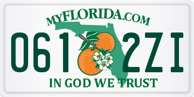 FL license plate 0612ZI