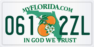FL license plate 0612ZL