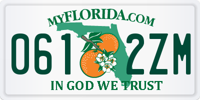 FL license plate 0612ZM