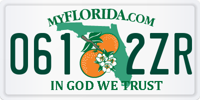 FL license plate 0612ZR