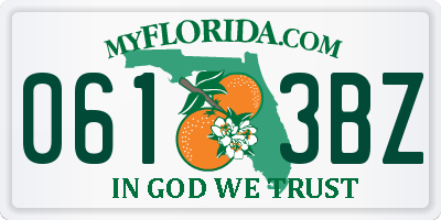 FL license plate 0613BZ