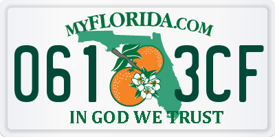 FL license plate 0613CF