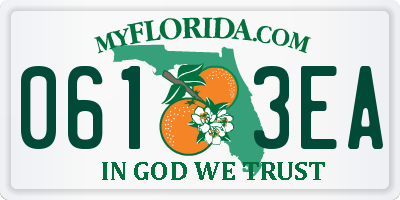 FL license plate 0613EA