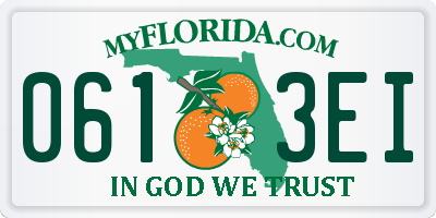 FL license plate 0613EI