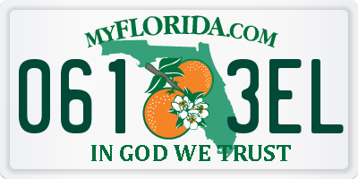 FL license plate 0613EL