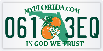 FL license plate 0613EQ
