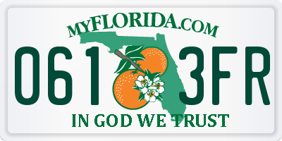 FL license plate 0613FR