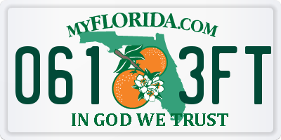 FL license plate 0613FT