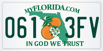 FL license plate 0613FV