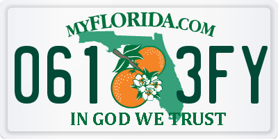 FL license plate 0613FY