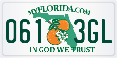 FL license plate 0613GL