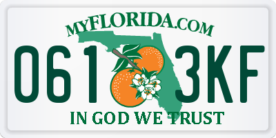 FL license plate 0613KF