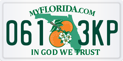 FL license plate 0613KP