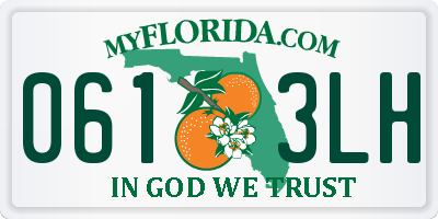 FL license plate 0613LH