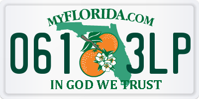 FL license plate 0613LP