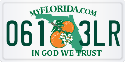 FL license plate 0613LR