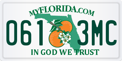 FL license plate 0613MC