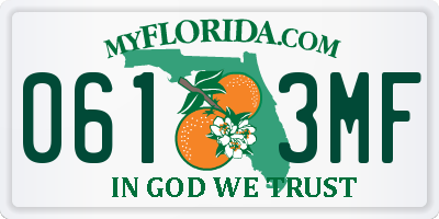 FL license plate 0613MF