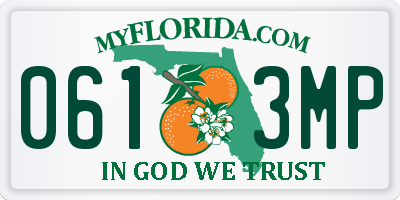 FL license plate 0613MP
