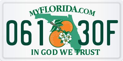 FL license plate 0613OF