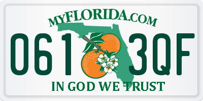 FL license plate 0613QF