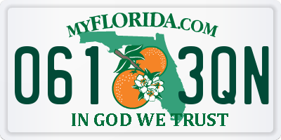 FL license plate 0613QN