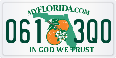 FL license plate 0613QO