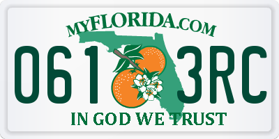 FL license plate 0613RC