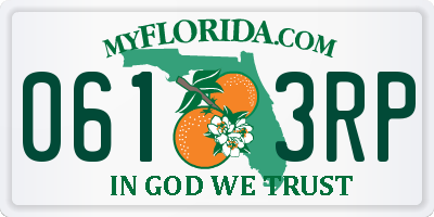 FL license plate 0613RP