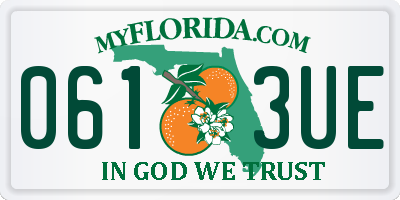 FL license plate 0613UE