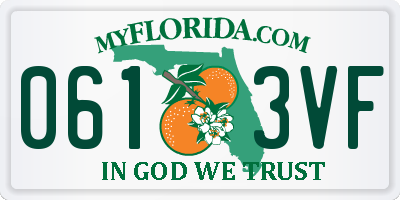 FL license plate 0613VF