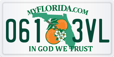 FL license plate 0613VL