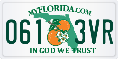 FL license plate 0613VR