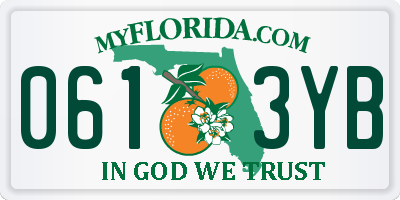 FL license plate 0613YB